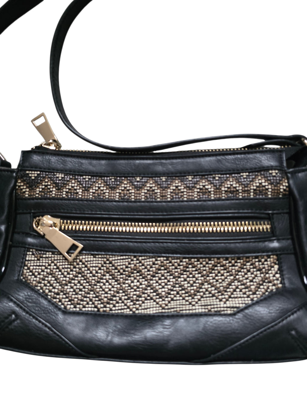 Essentiel Antwerp leren schoudertas zwart tweedehands dames designer