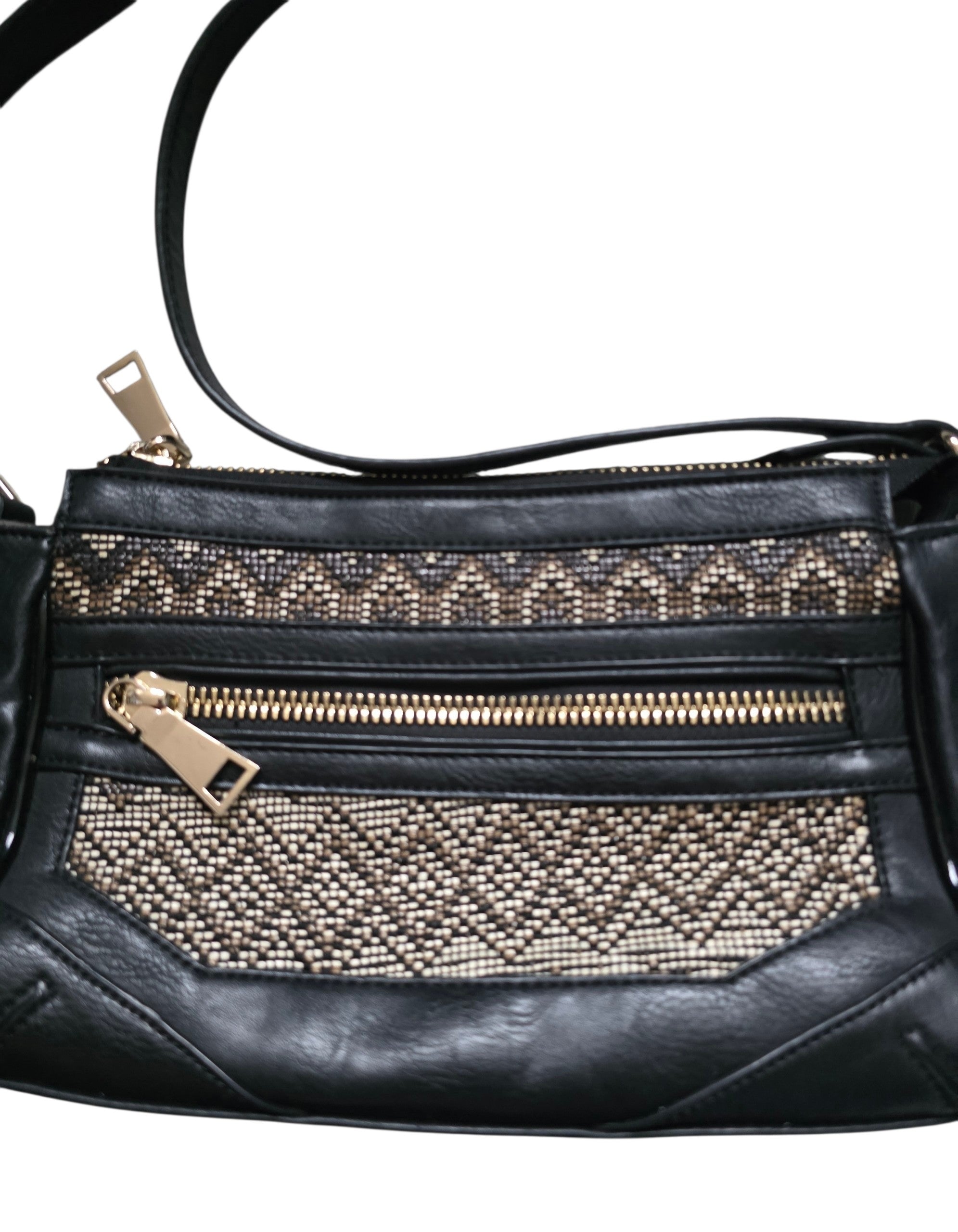 Essentiel Antwerp leren schoudertas zwart tweedehands dames designer