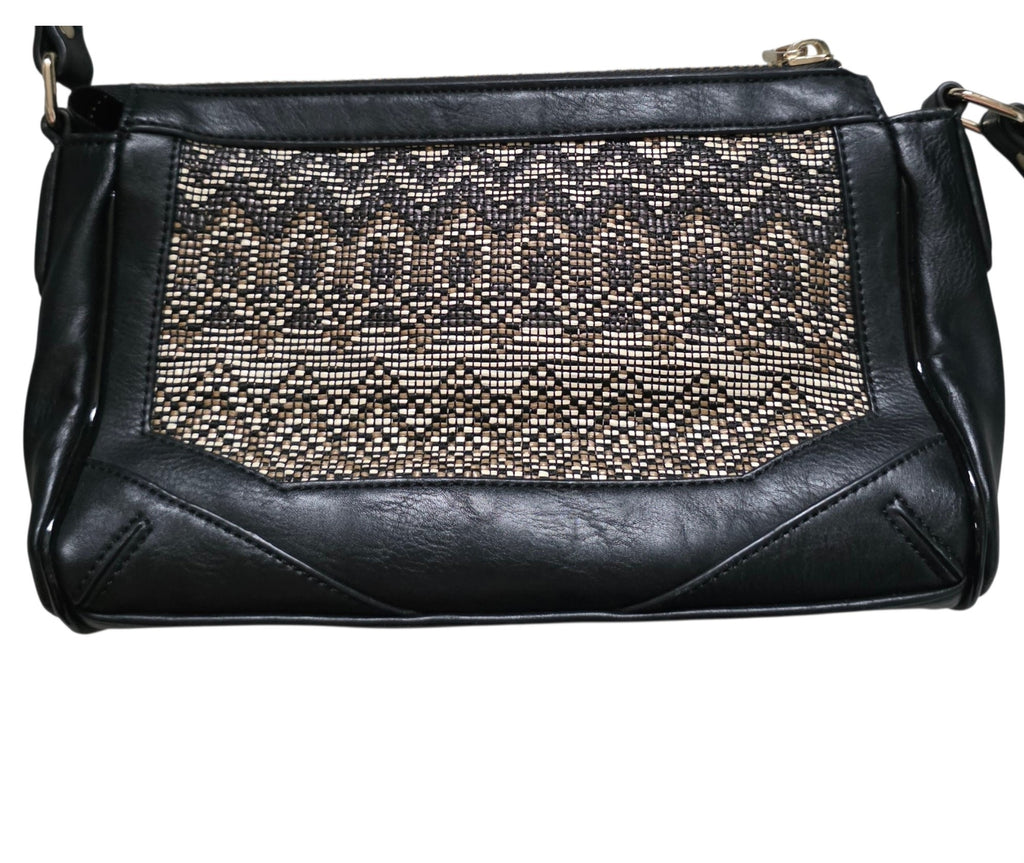 Essentiel Antwerp leren schoudertas zwart tweedehands dames designer