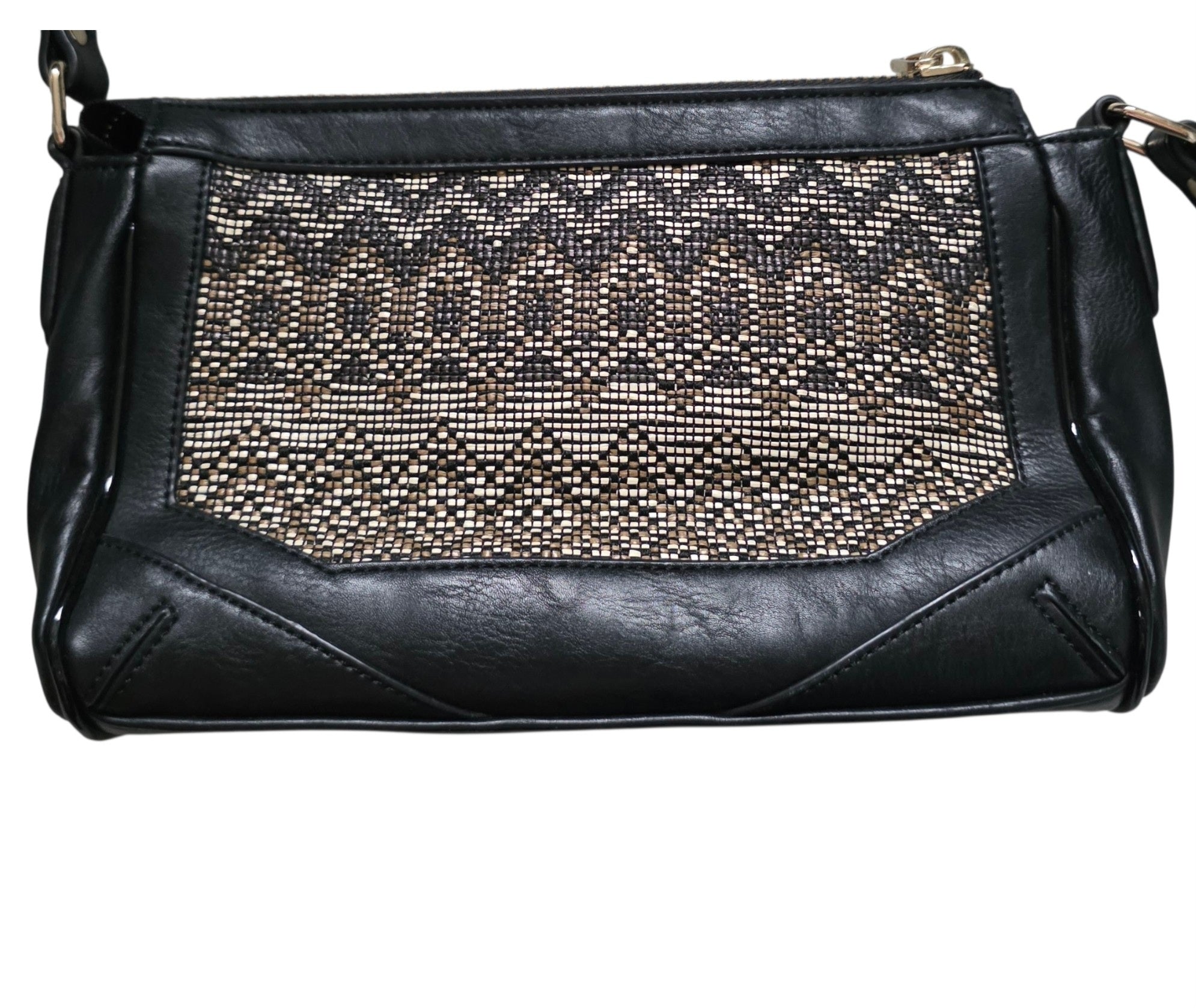 Essentiel Antwerp leren schoudertas zwart tweedehands dames designer