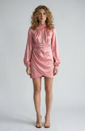 Finders Keepers mini jurk satijn Lucinda roze M nieuw Australisch label tweedehands dames designer
