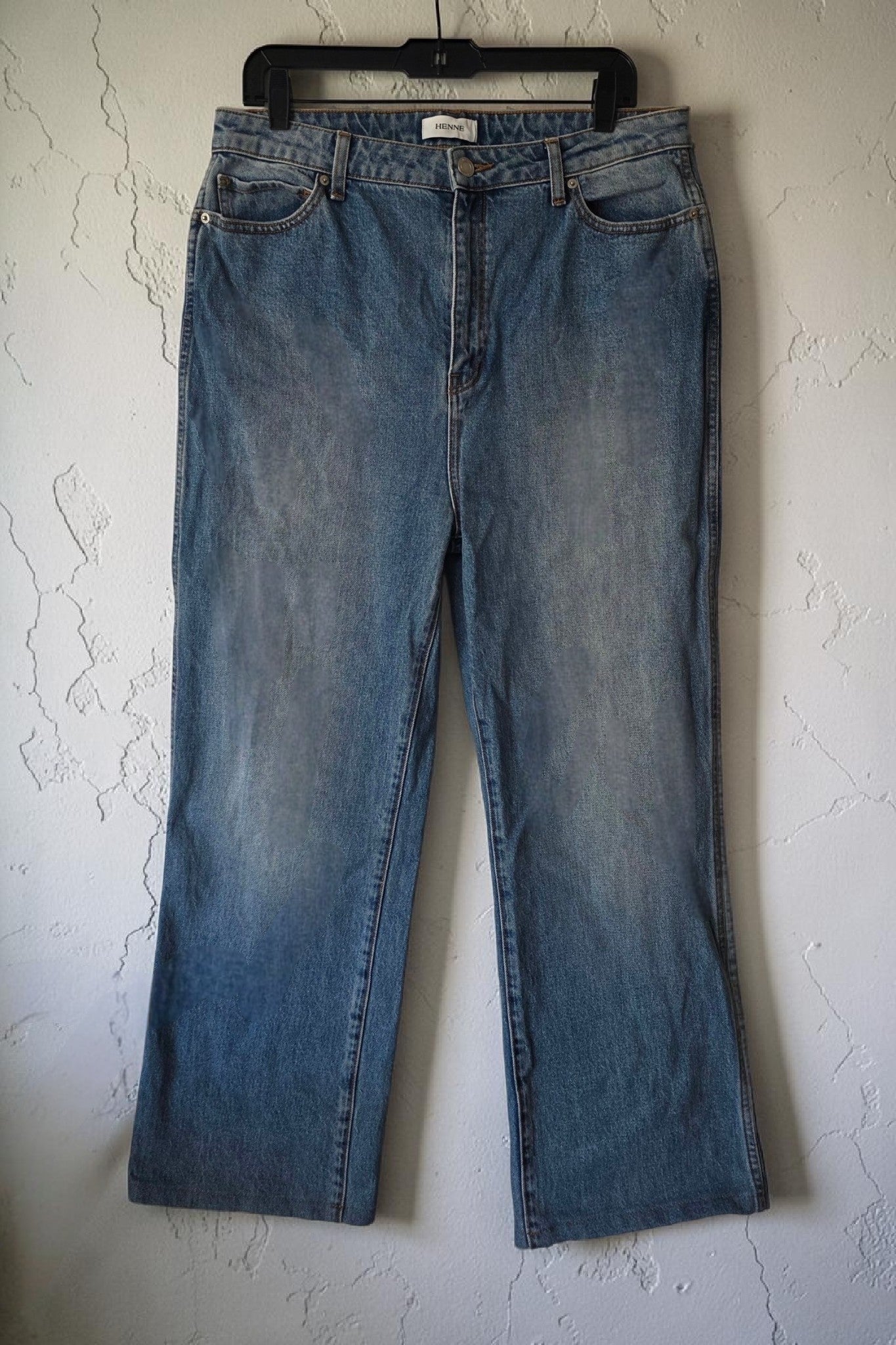 Henne jeans spijkerbroek blauw Valentina blauw w33 tweedehands designer dames