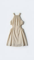 Dissh cut out mini jurk linnen creme xl 42 tweedehands dames