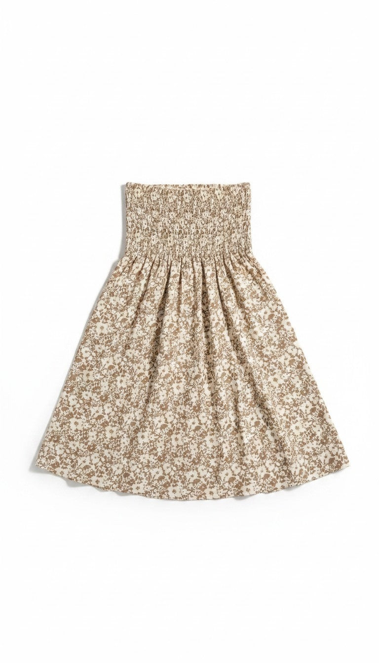 Rails midi rok Selena creme bruin S 36 floral tweehands dames