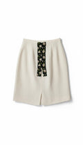 Dolce & Gabbana linnen pencil midi button-up rok wit IT46 tweedehands dames designer