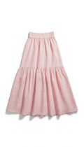 Mara Hoffman maxi rok Carmen roze S 36 resortwear tweedehands dames organic cotton