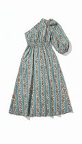 Notes du Nord one shoulder midi jurk Dassy 38 M tweedehands dames