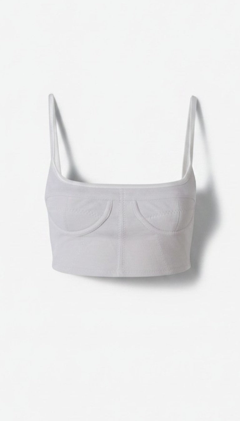 Jacquemus Le Haut Underwire bh top grijs FR40 tweedehands designer dames