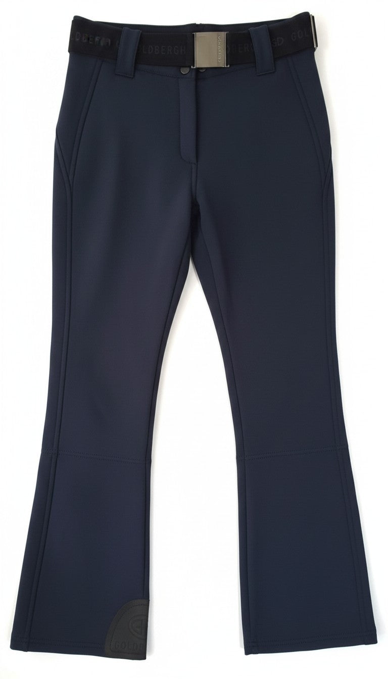 Goldbergh ski broek Pippa blauw 40 L skinny fit mid waist tweedehands designer dames