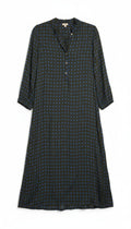 Bellerose lange maxi jurk groen blauw S 36 tweedehands dames