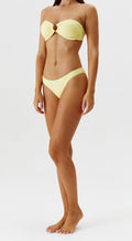 Melissa Odabash bandeau bikini top geel 40 L tweedehands dames designer resortwear