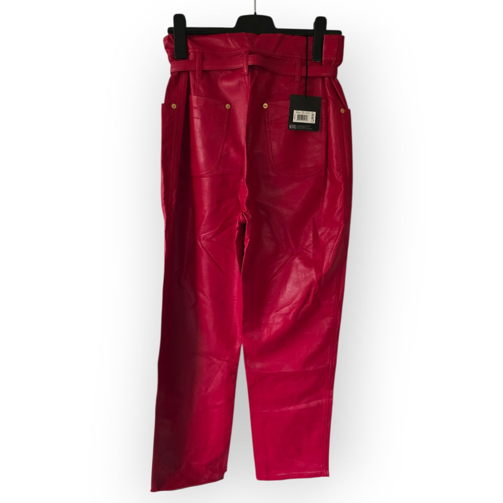 Philosophy di Lorenzo Serafini rode faux leather sigaret broek it42 eu36 tweedehands dames designer