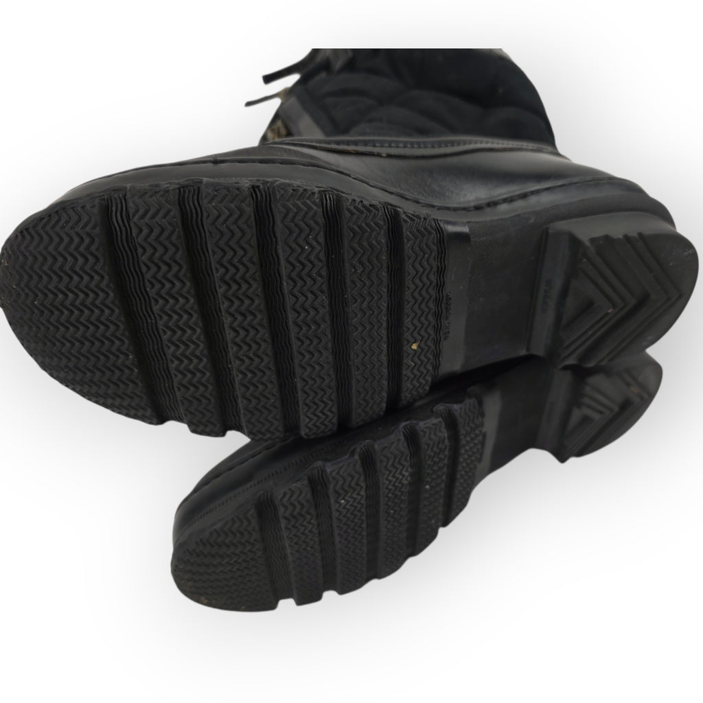 Burberry winterlaarzen moonboots zwart maat 36 rubber  tweedehands dames designer