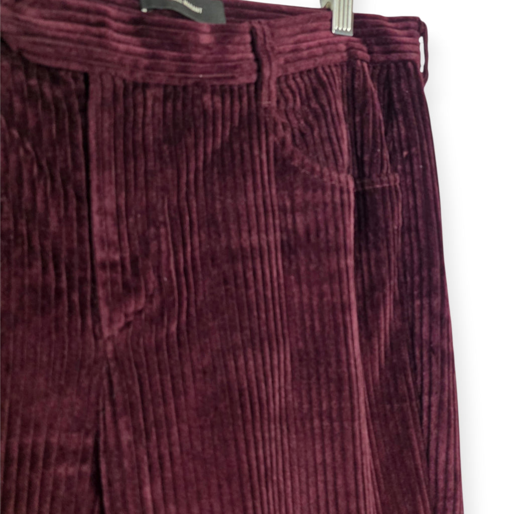 Isabel Marant dames corduroy rib broek rood FR44 EU42 enkellengte tweedehands designer