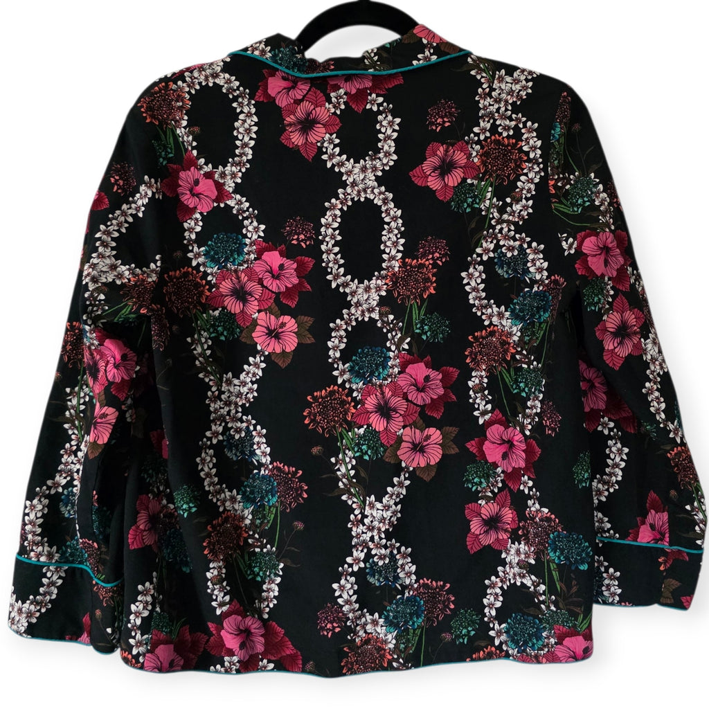 Sandro Paris setje pak broek blouse S 36 zwart multicolour pre-loved