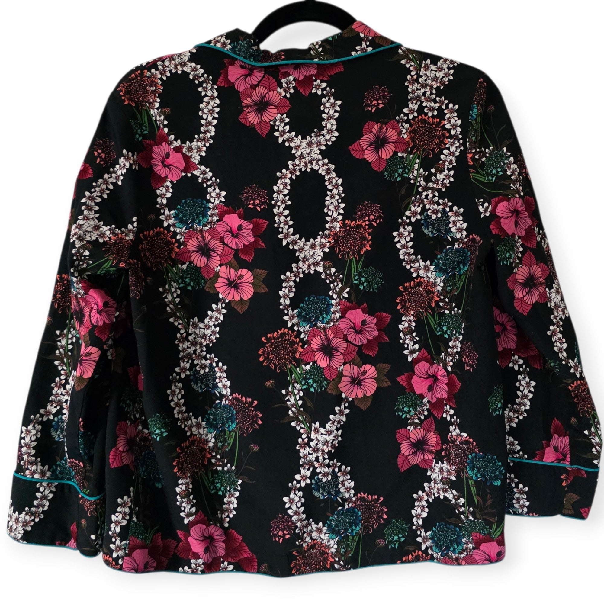 Sandro Paris setje pak broek blouse S 36 zwart multicolour pre-loved