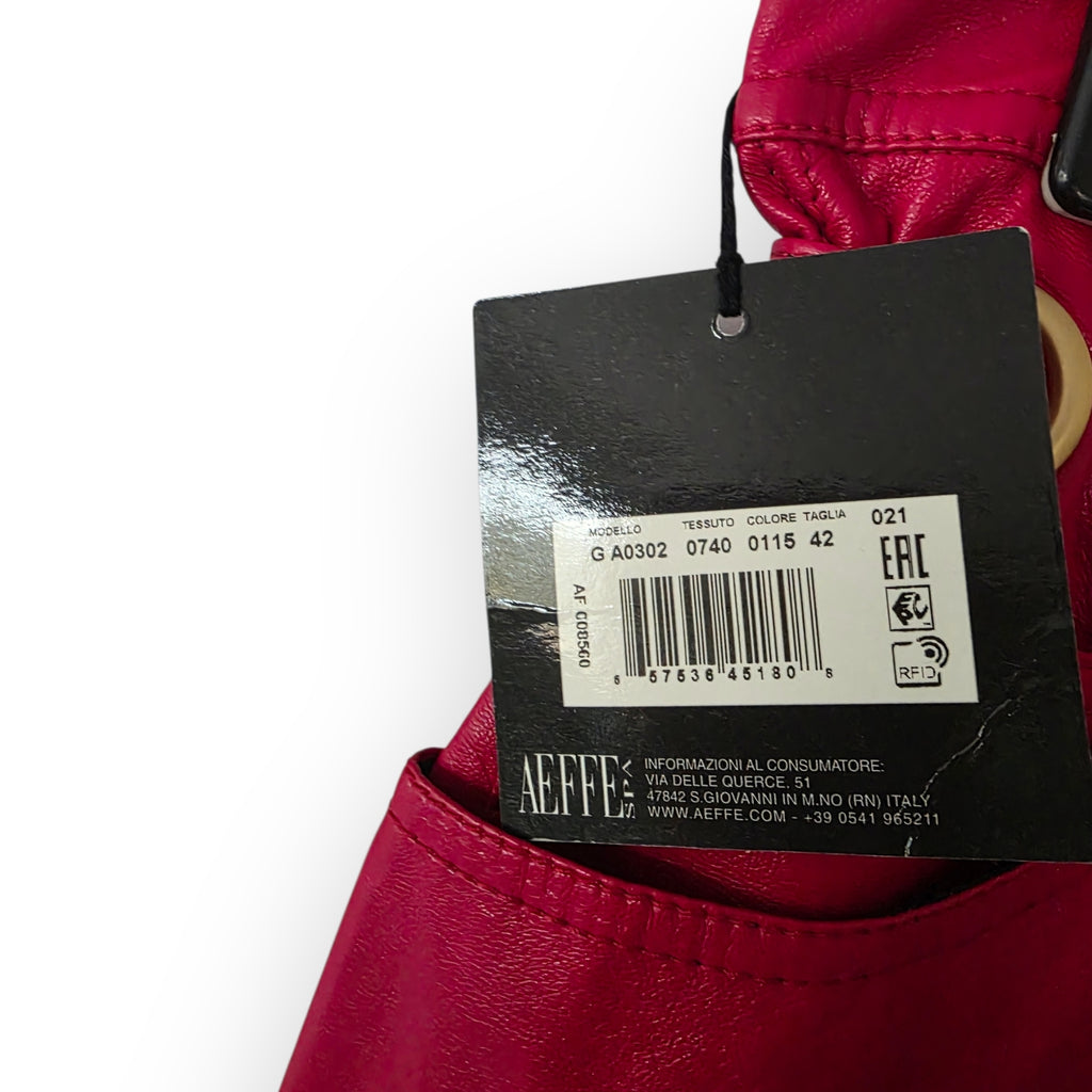 Philosophy di Lorenzo Serafini rode faux leather sigaret broek it42 eu36 tweedehands dames designer