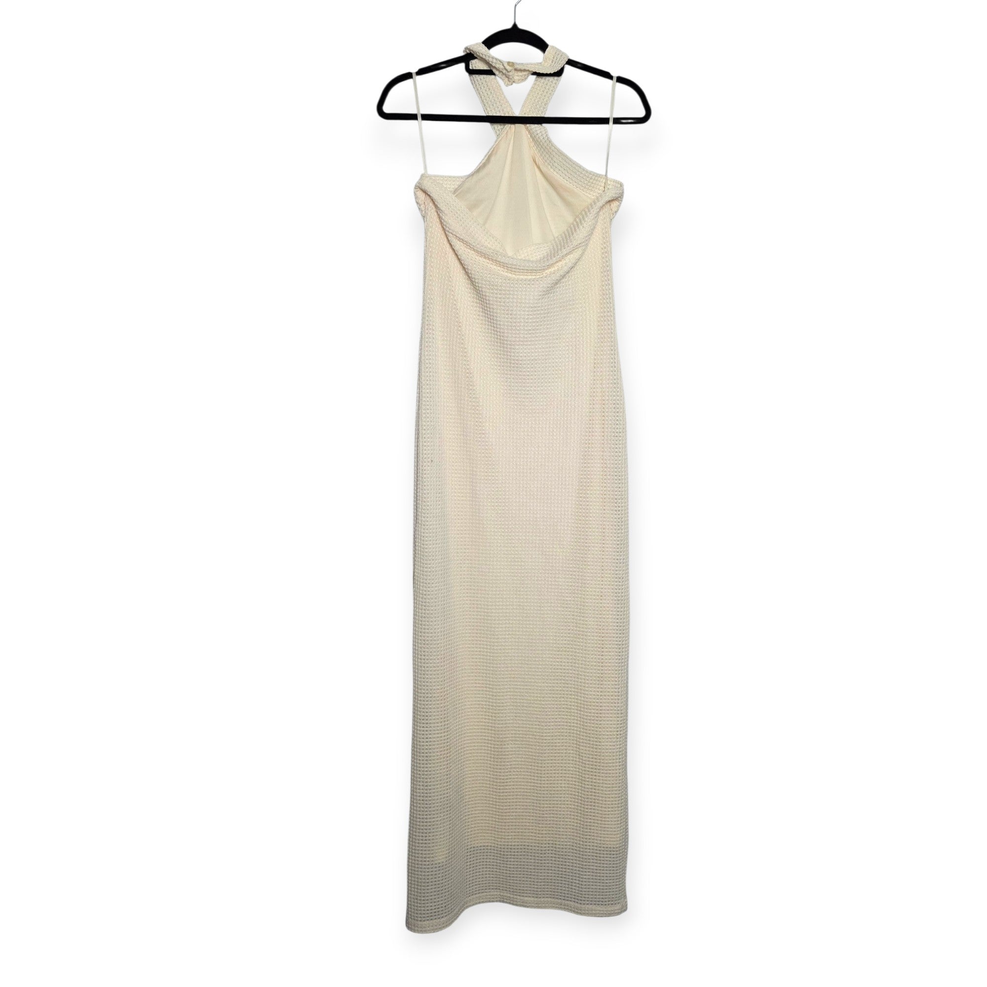 Refined Department maxi halter jurk crème L 40 nieuw