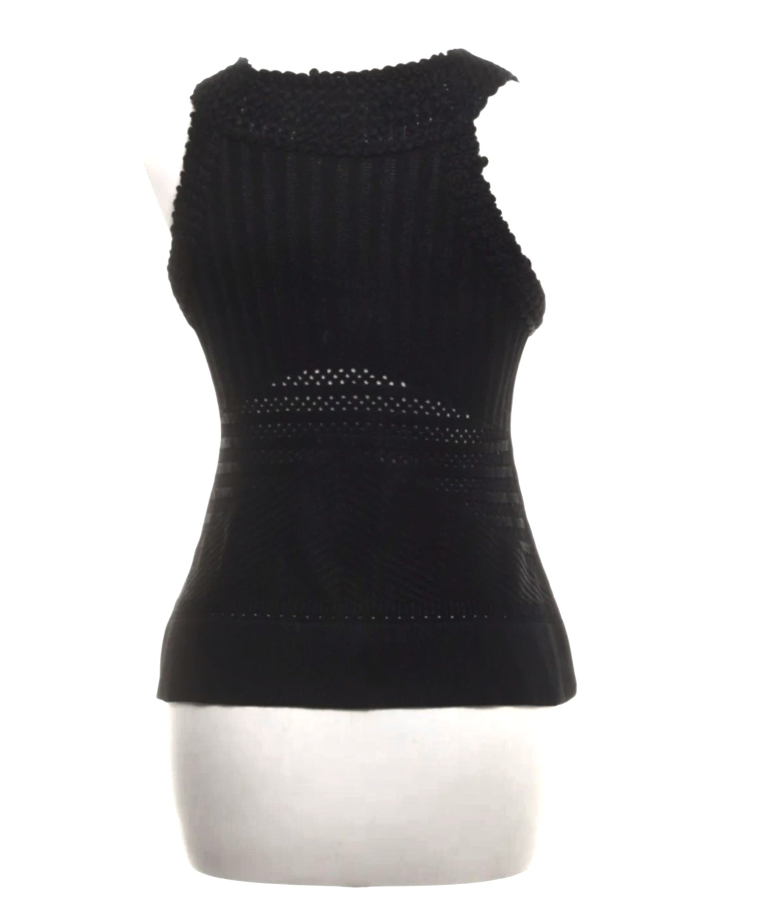 Just Cavalli mouwloze knit top zwart 38 M tweedehands dames designer