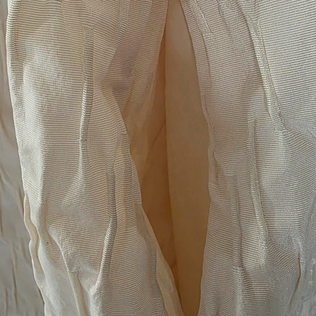 Samsoe samsoe korte jurk Sasha beige xl 42 pofmouwen tweedehands dames designer