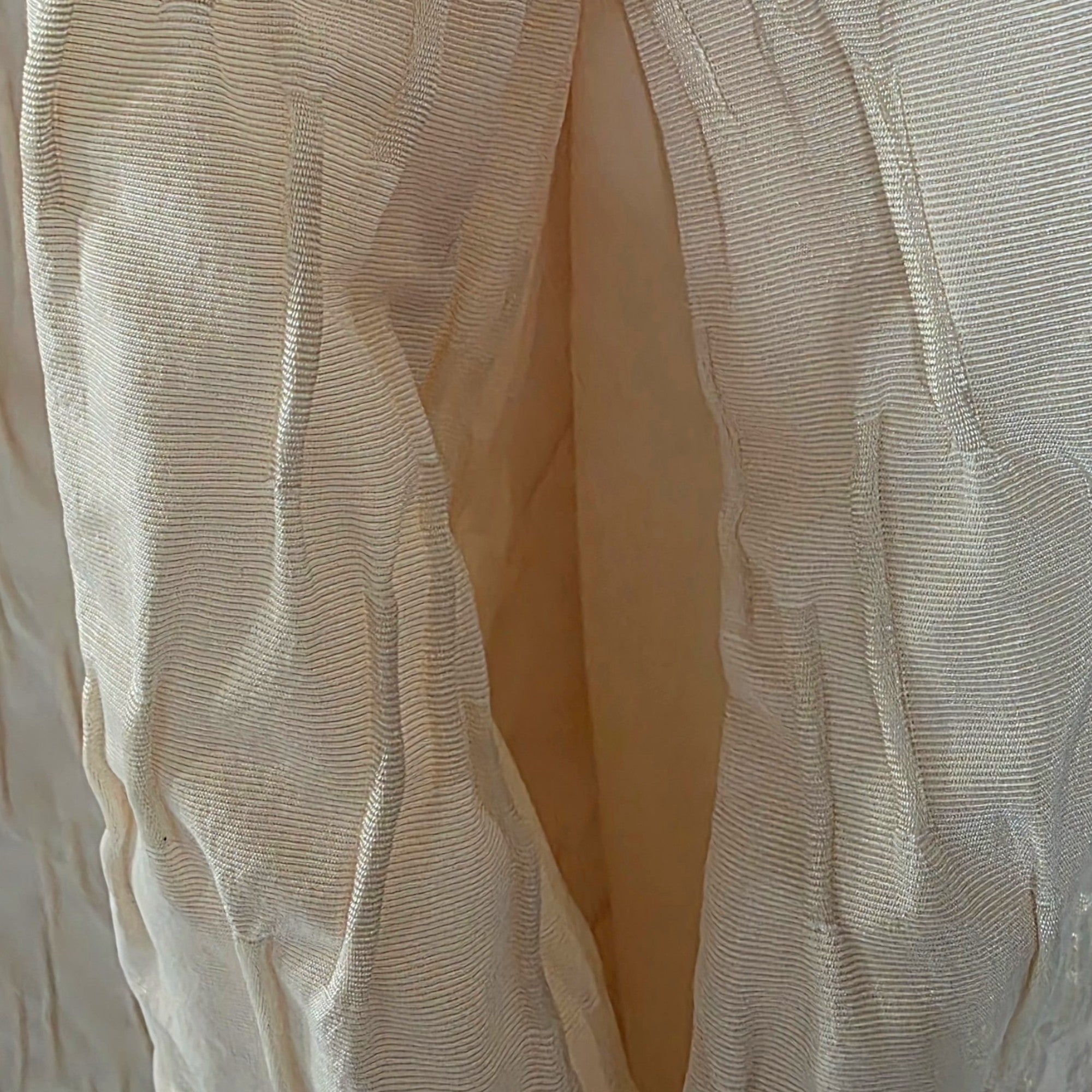 Samsoe samsoe korte jurk Sasha beige xl 42 pofmouwen tweedehands dames designer