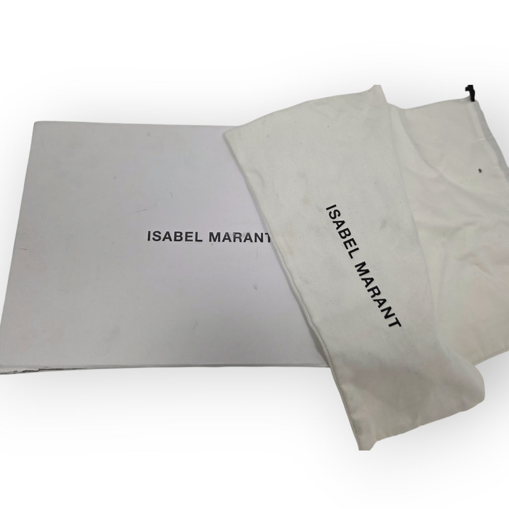 Isabel Marant bow glitter hakken Akynn zwart zilver 36 tweedehands dames designer
