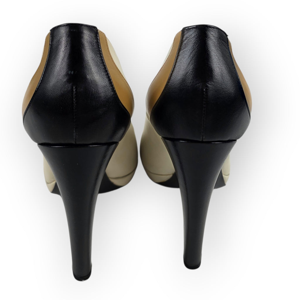 Dries Van Noten colourblock leren pumps maat 38 met doos tweedehands dames designer