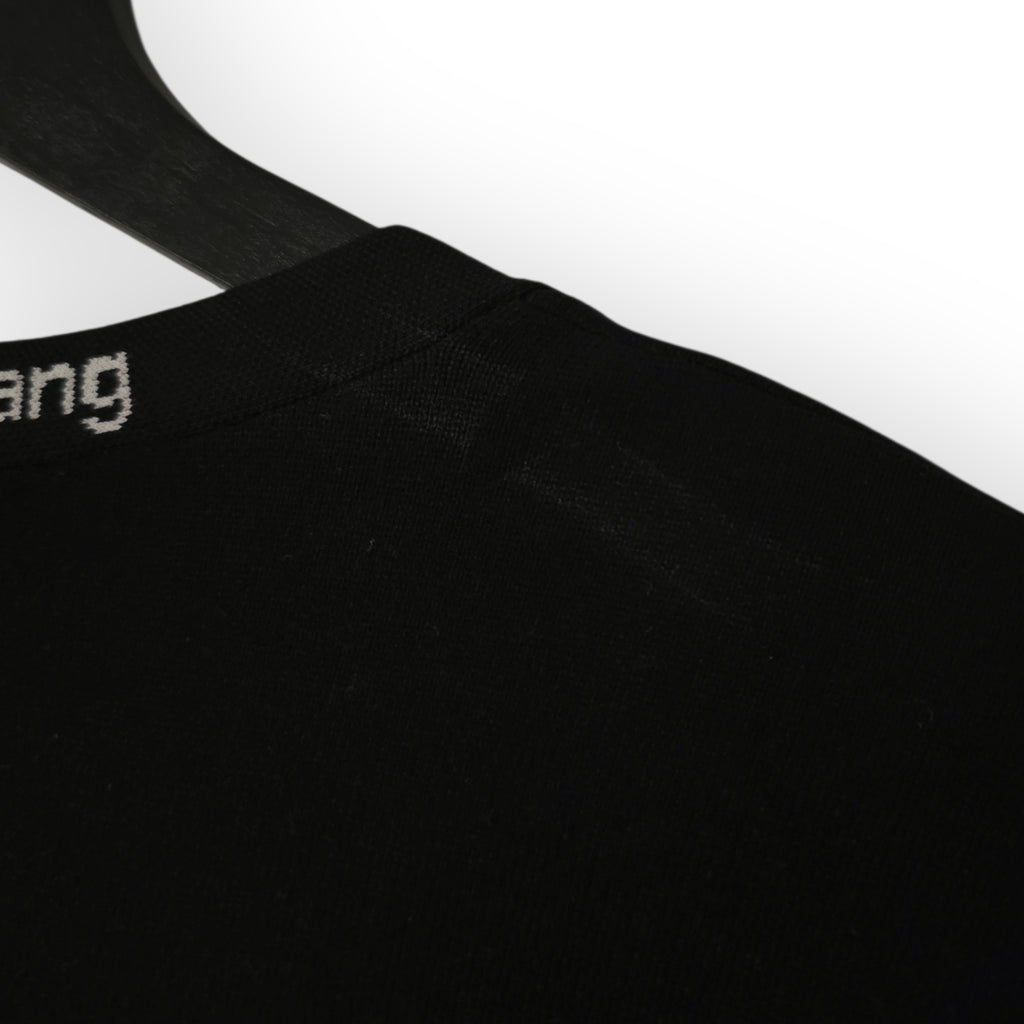 T.Alexander Wang zwart logo bodycon mini‑jurk maat L 38/40 tweedehands dames designer