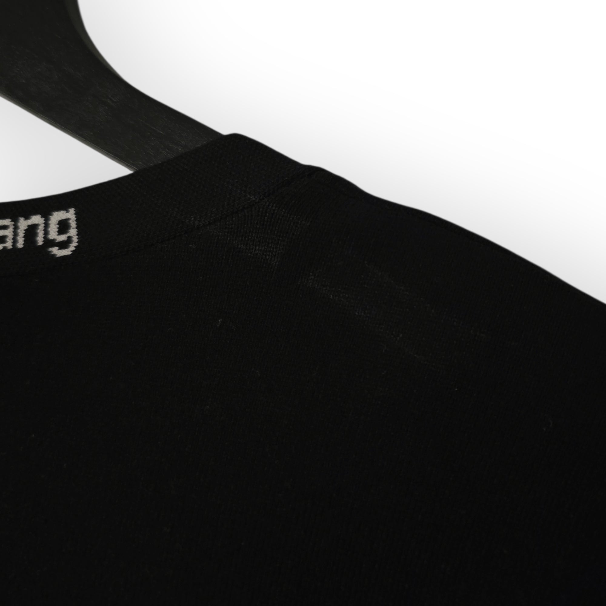 T.Alexander Wang zwart logo bodycon mini‑jurk maat L 38/40 tweedehands dames designer