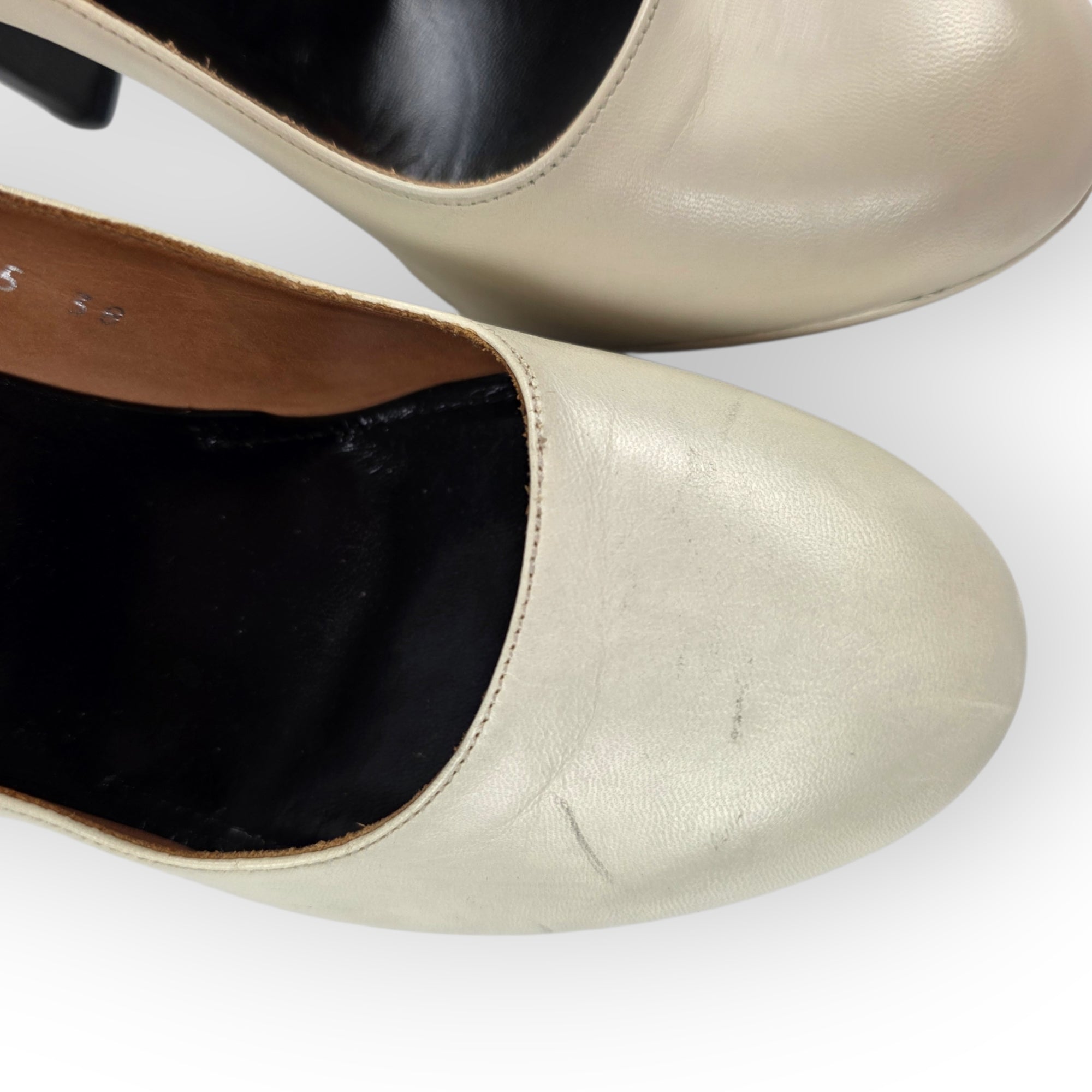 Dries Van Noten colourblock leren pumps maat 38 met doos tweedehands dames designer