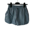 Maje blauwgrijze faux leather korte broek short FR34 xs tweedehands dames designer