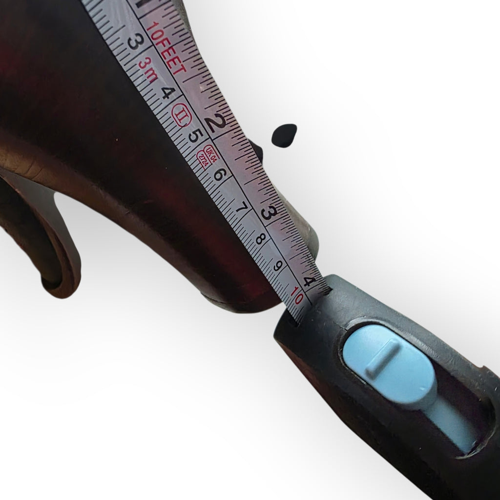 Dries van Noten geborduurde leren pumps maat 40,5 bruin tweedehands dames designer