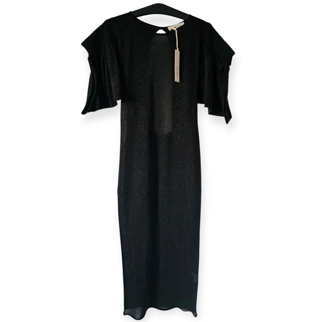 Circus Hotel midi knit jurk zwart glitter IT42 M Nieuw