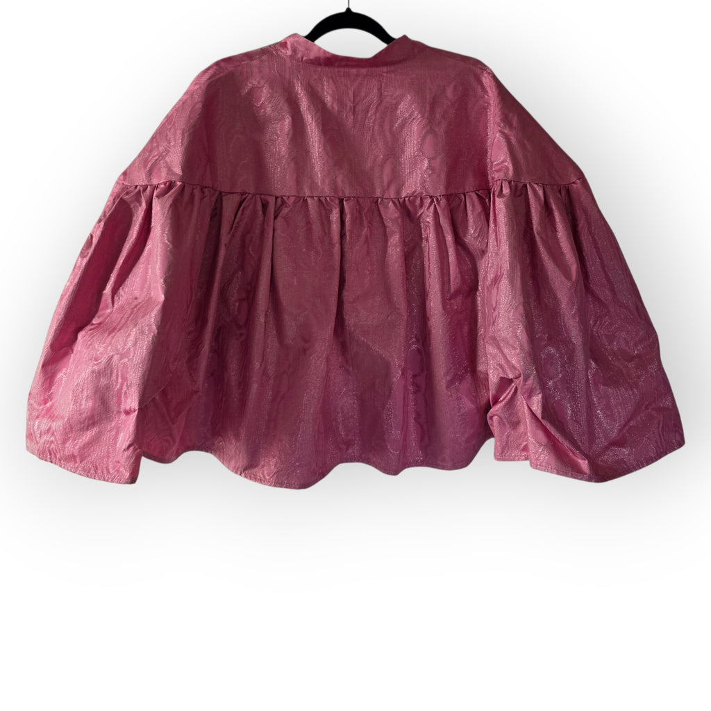 AVDW poncho cape jasje metallic roze one size tweedehands dames designer
