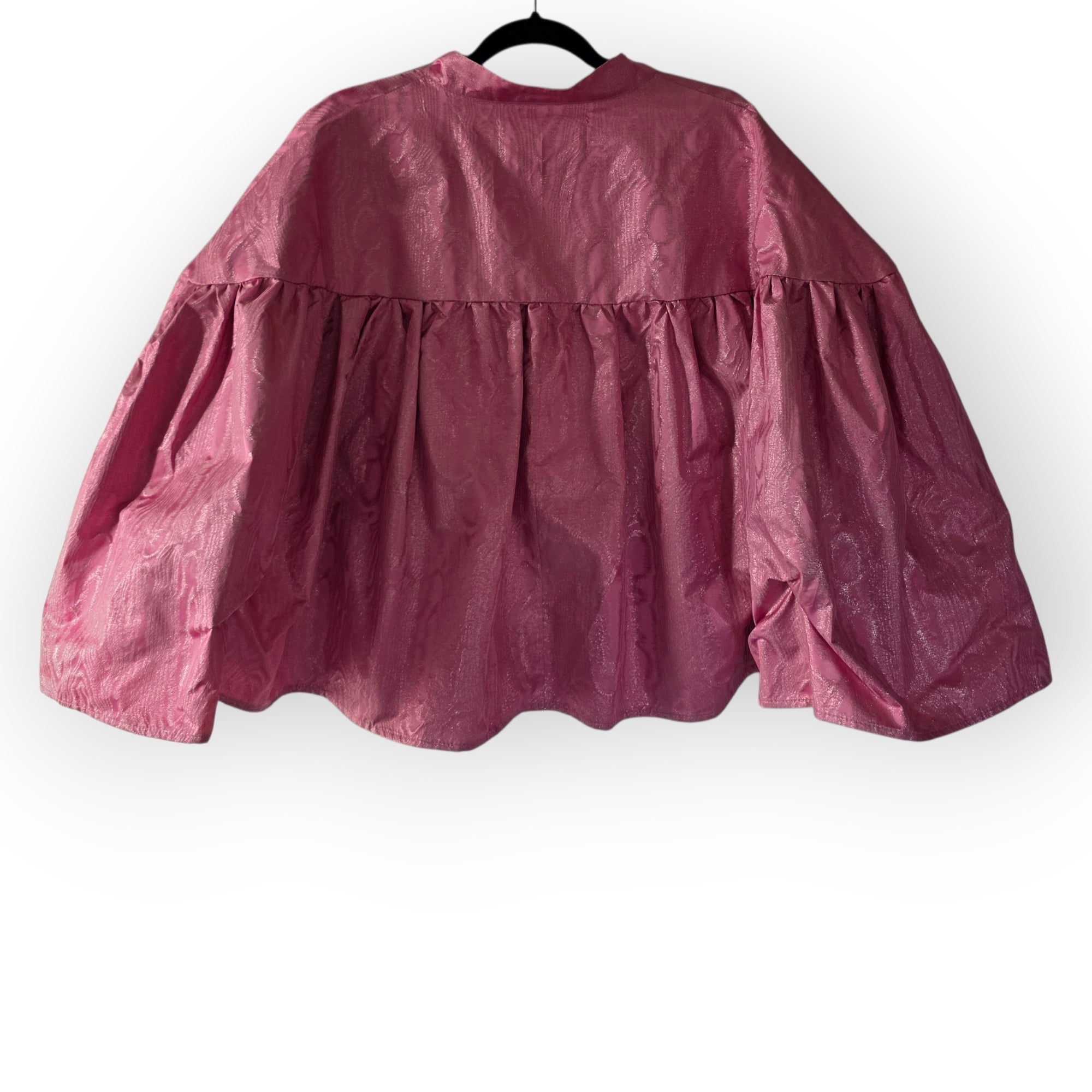 AVDW poncho cape jasje metallic roze one size tweedehands dames designer