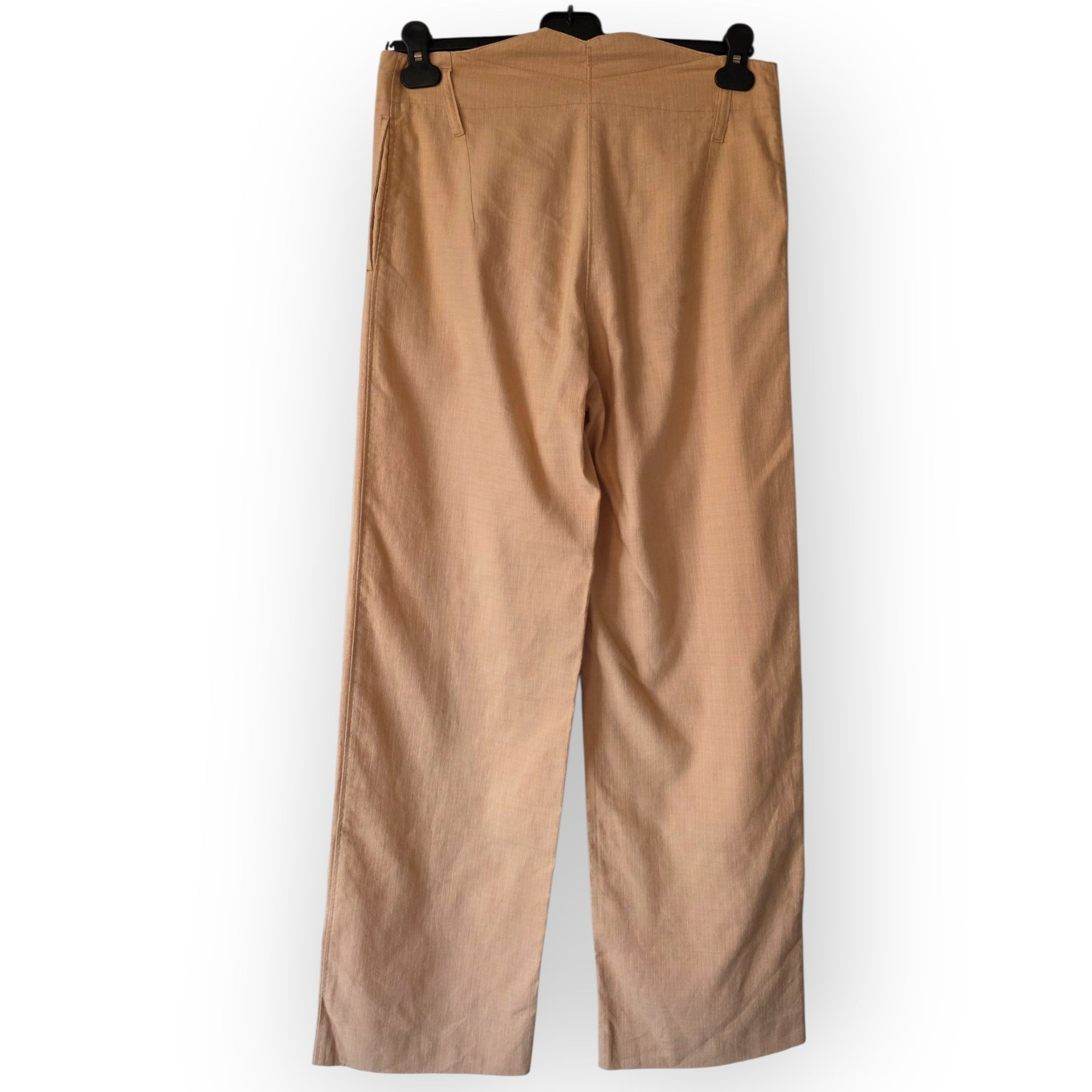 Dries van Noten broek peach 36 S high waist tweedehands dames designer