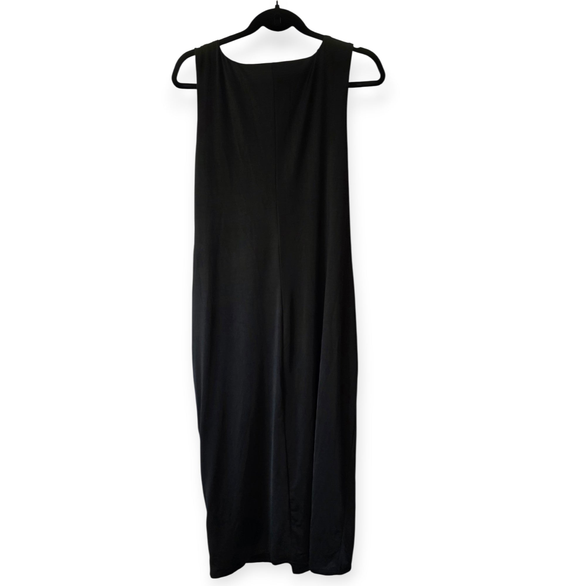 Jason Wu X Eloquii mouwloze drape midi jurk zwart 44 46 tweedehands dames designer
