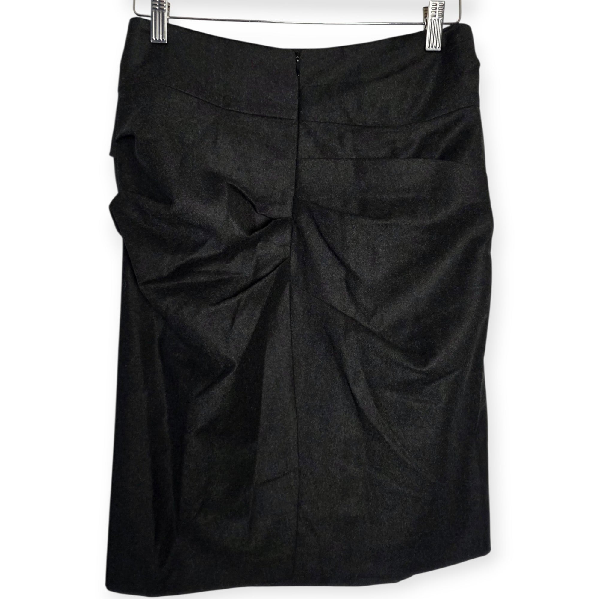 Dries van Noten midi rok grijs wol cashmere 36 S tweedehands dames designer