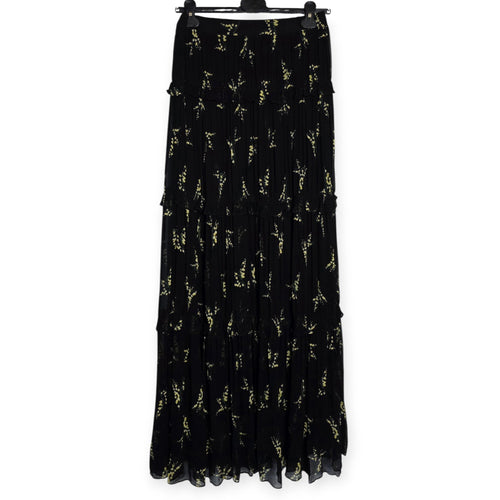 Ba&sh lange maxi rok zwart geel 36 S tweedehands dames designer