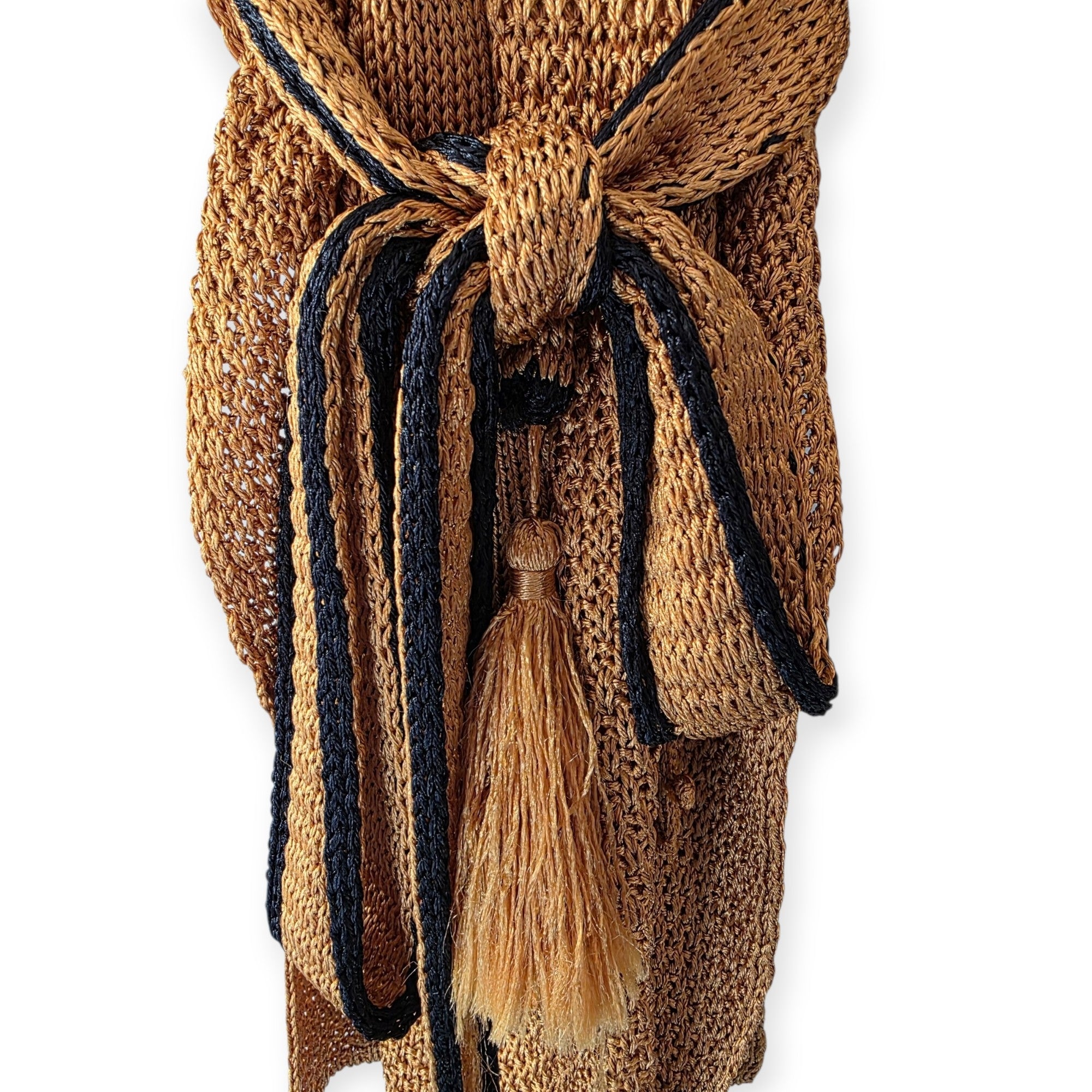 Forte forte knit vest mosterdgeel oranje L 40 pre-loved