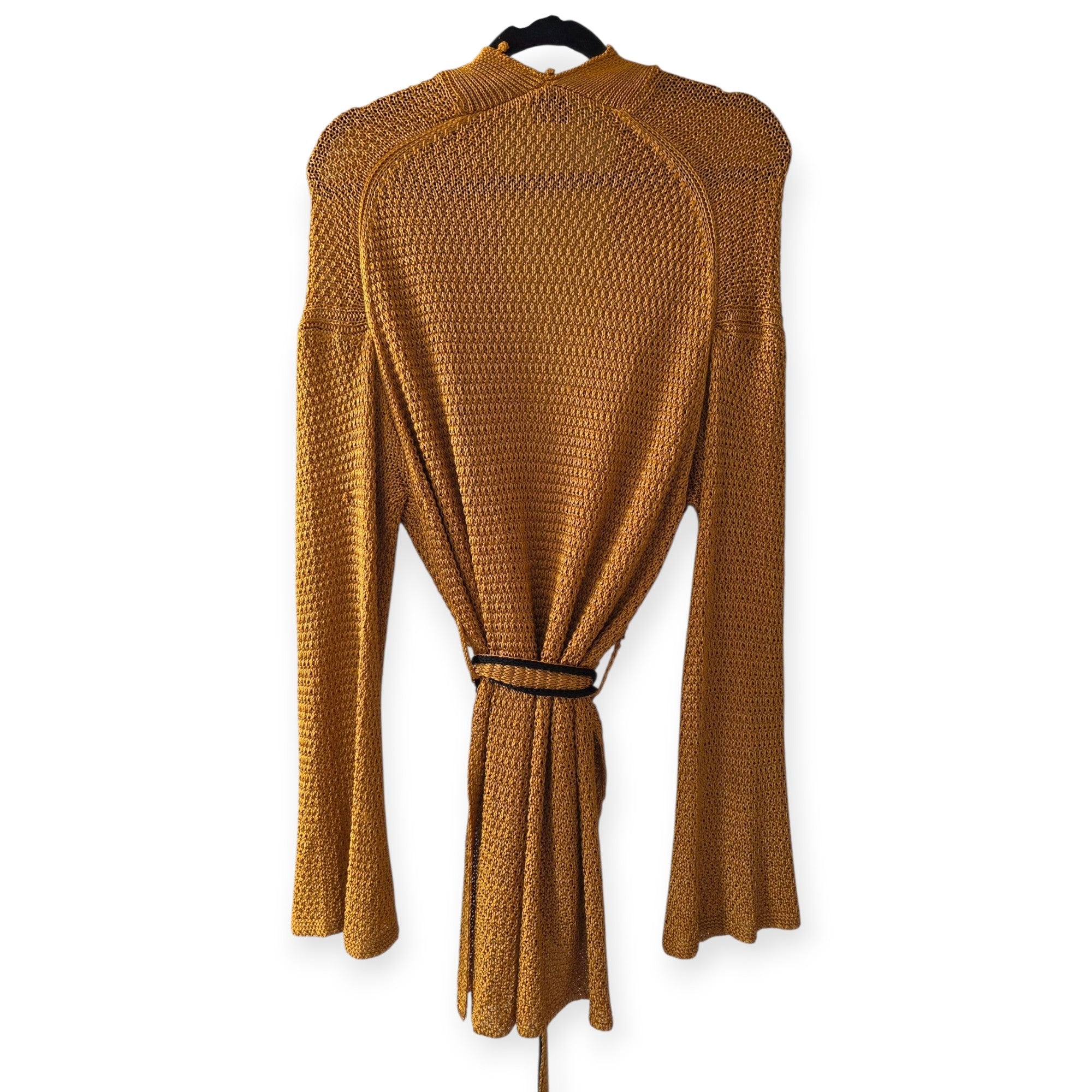 Forte forte knit vest mosterdgeel oranje L 40 pre-loved