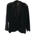 Norma Kamali velvet blazer jasje zwart xl 42 tweedehands dames designer