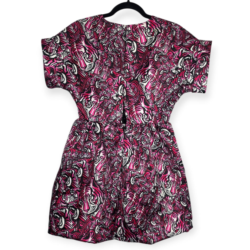 Just Cavalli mini jurk tijger roze zwart IT40 S36 tweedehands dames designer