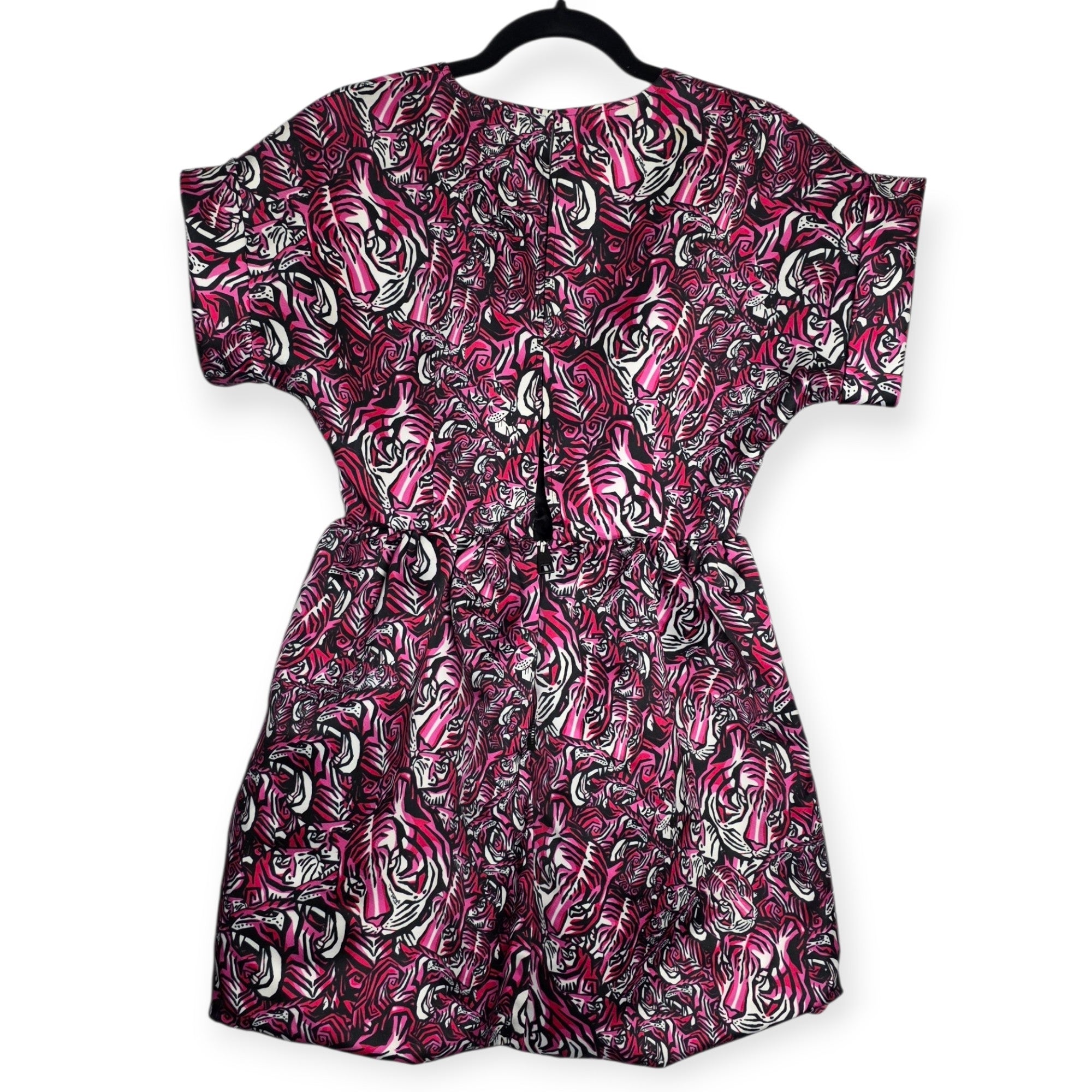 Just Cavalli mini jurk tijger roze zwart IT40 S36 tweedehands dames designer