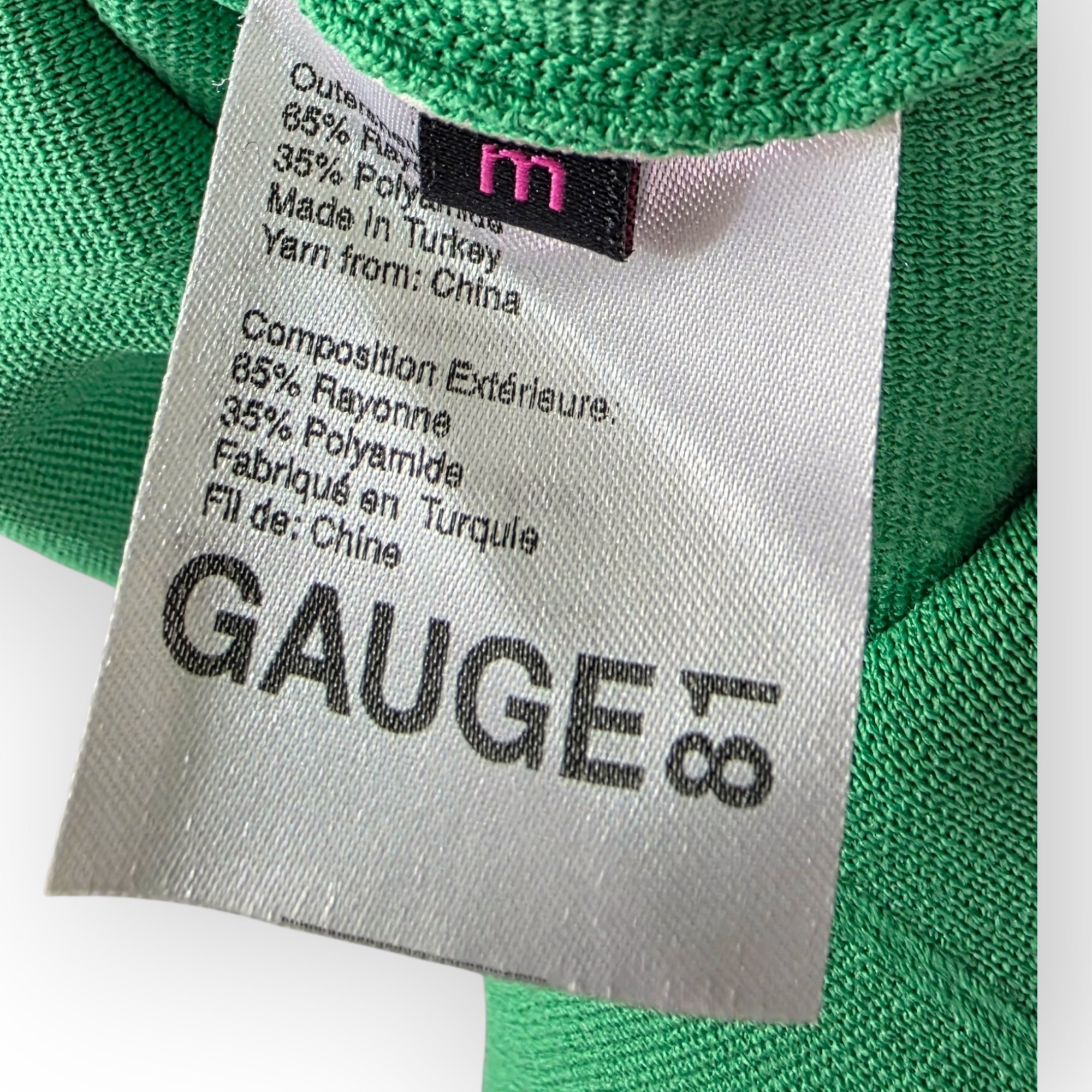 Gauge81 bodycon mini jurk Villar groen M 38 tweedehands dames designer