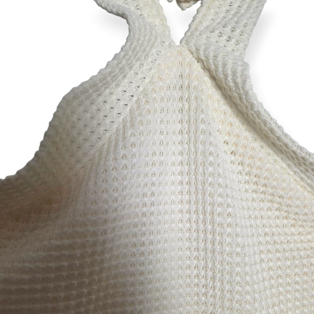 Refined Department maxi halter jurk crème L 40 nieuw