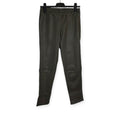 Enes leren slim fit broek khaki groen s 36 tweedehands designer dames