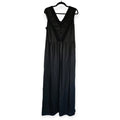 Rue 8isquit lange mouwloze maxi jurk zwart kant it46 40 L tweedehands dames designer
