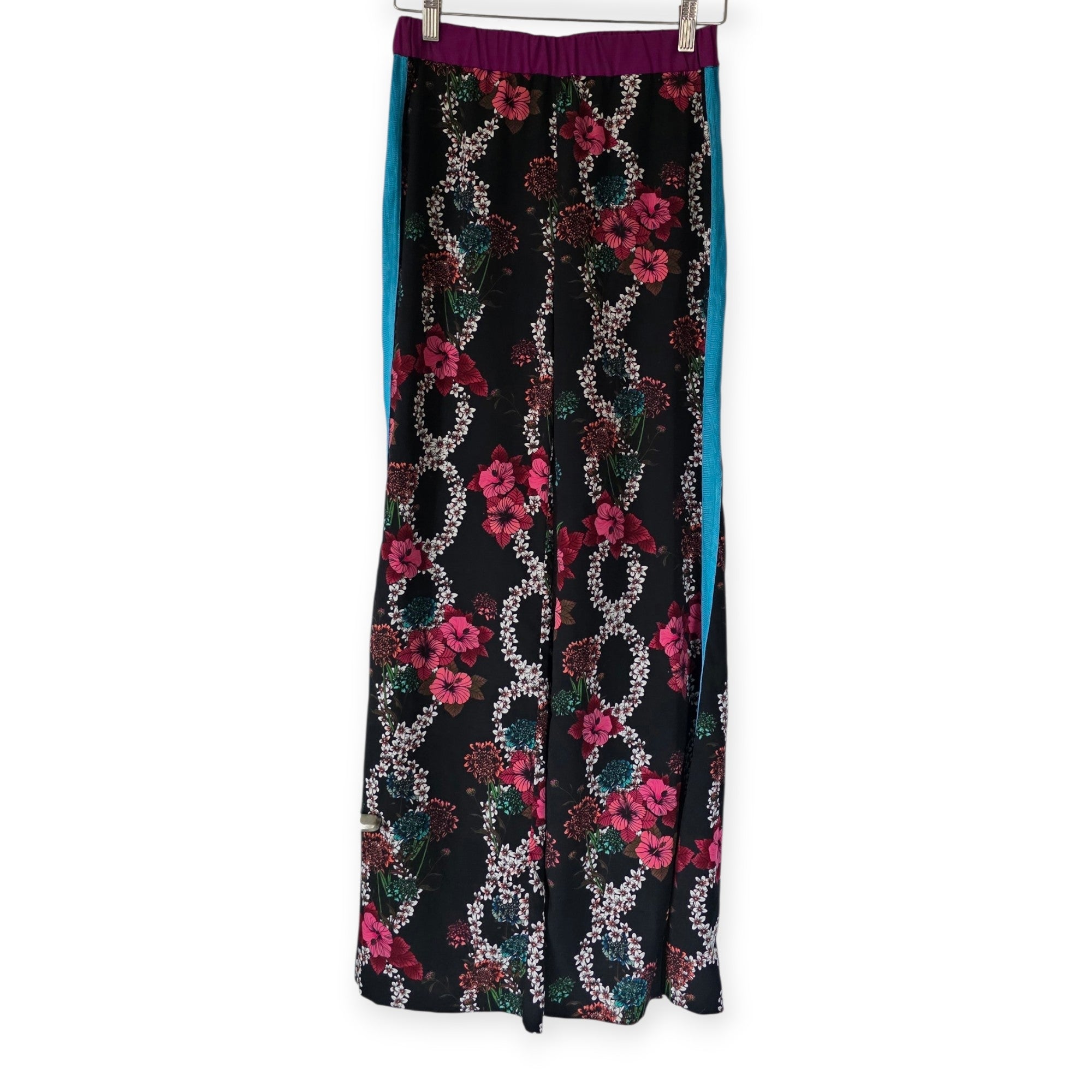 Sandro Paris setje pak broek blouse S 36 zwart multicolour pre-loved