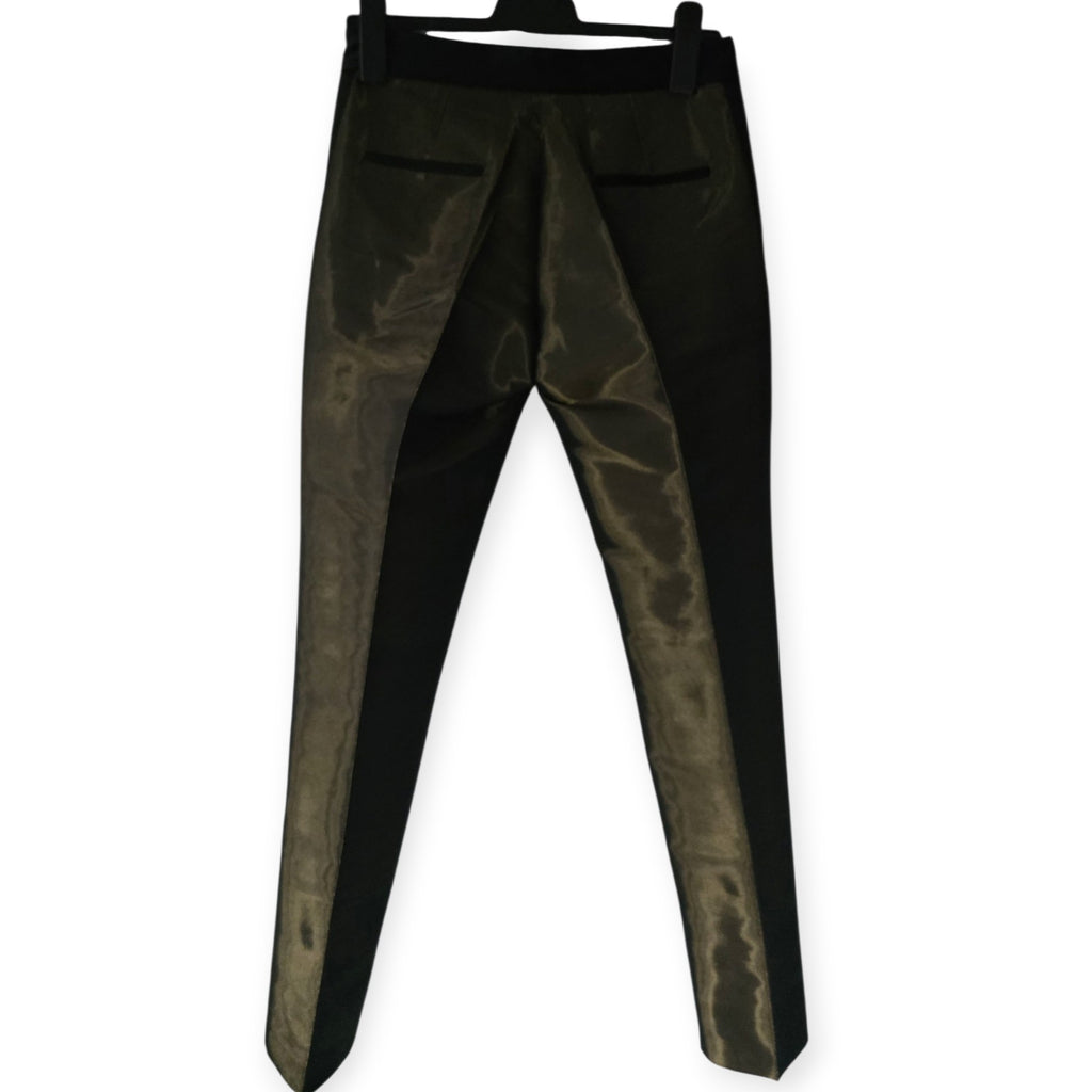 Pallas Paris dames metallic bronze pantalon broek slim fit FR38 36 S EU36 tweedehands designer dames